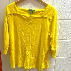 Yellow Lauren Ralph Lauren 100% cotton size 2X